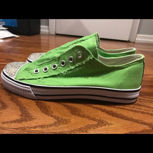 Swarovski stoned laceless sneakers - Picture 2 of 3